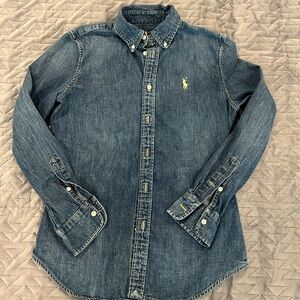 Denim Button Down Top